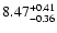 $\rm 8.47^{+0.41}_{-0.36}$