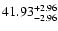 $\rm 41.93^{+2.96}_{-2.96}$