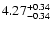 $\rm 4.27^{+0.34}_{-0.34}$