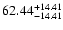 $\rm 62.44^{+14.41}_{-14.41}$