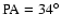 ${\rm PA}=34^{\circ }$