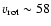 $v_{\rm rot}\sim58$