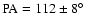 ${\rm PA}=112\pm8^{\circ}$