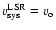 $v_{\rm sys}^{\rm LSR}=v_{\rm o}$