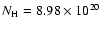 $N_{\rm H} = 8.98\times10^{20}$
