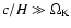 $c/H \gg \Omega_{\rm {K}}$