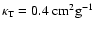 $\kappa_{\rm {T}}=0.4~\mbox{cm}^2\mbox{g}^{-1}$
