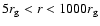 $5 r_{\rm {g}}<r<1000 r_{\rm {g}}$