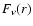 $F_{\nu}(r)$