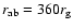 $r_{\rm {ab}}=360 r_{\rm {g}}$