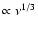 $\propto \nu^{1/3}$
