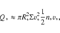 \begin{displaymath}Q_{\ast}\approx \pi R_{\ast}^2 \Sigma v_{\ast}^2\frac{1}{2}n_{\ast}v_{\ast}
\mbox{,}
\end{displaymath}