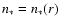 $n_{\ast}=n_{\ast}(r)$