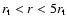 $r_{\rm {t}} < r < 5 r_{\rm {t}}$
