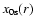 $x_{0\rm {s}}(r)$
