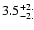 $\rm 3.5^{+2.}_{-2.}$