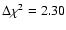 $\Delta \chi ^2=2.30$