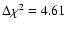 $\Delta \chi ^2=4.61$