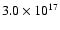 $3.0\times 10^{17}$