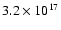 $3.2\times 10^{17}$