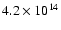 $4.2\times 10^{14}$