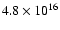 $4.8\times 10^{16}$