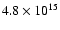 $4.8\times 10^{15}$