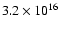 $3.2\times 10^{16}$