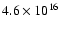 $4.6\times 10^{16}$