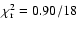 $\chi^2_{\rm r}=0.90/18$
