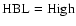$\rm HBL=High$