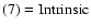 $\rm (7)=Intrinsic$