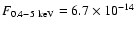 $F_{0.4-5~\rm keV}=6.7\times 10^{-14}$