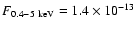 $F_{0.4-5~\rm keV}=1.4 \times 10^{-13}$