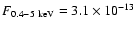 $F_{0.4-5~\rm keV}=3.1\times 10^{-13}$