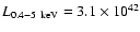$L_{0.4-5~\rm keV}=3.1\times 10^{42}$
