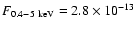 $F_{0.4-5~\rm
keV}=2.8\times 10^{-13}$