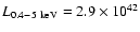 $L_{0.4-5~\rm keV}=2.9\times
10^{42}$