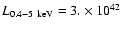 $L_{0.4-5~\rm
keV}=3.\times 10^{42}$