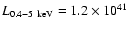 $L_{0.4-5~\rm keV}=1.2\times 10^{41}$