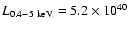 $L_{0.4-5~\rm keV}=5.2\times 10^{40}$