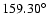 $159.30^{\circ}$