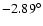 $ -2.89^{\circ}$