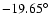 $-19.65^{\circ}$