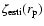 $\zeta_{{\rm esti}}(r_{\rm p})$