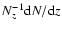 $N_z^{-1}{\rm d}N/{\rm d} z$