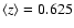 $\langle z\rangle =0.625$