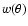 $w(\theta)$
