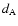 $d_{\rm A}$