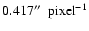 $0.417\hbox{$^{\prime\prime}$ }~{\rm pixel}^{-1}$